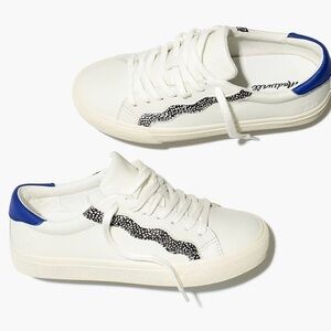 Madewell MWL sidewalk low top court white sneakers tennis shoes size 7